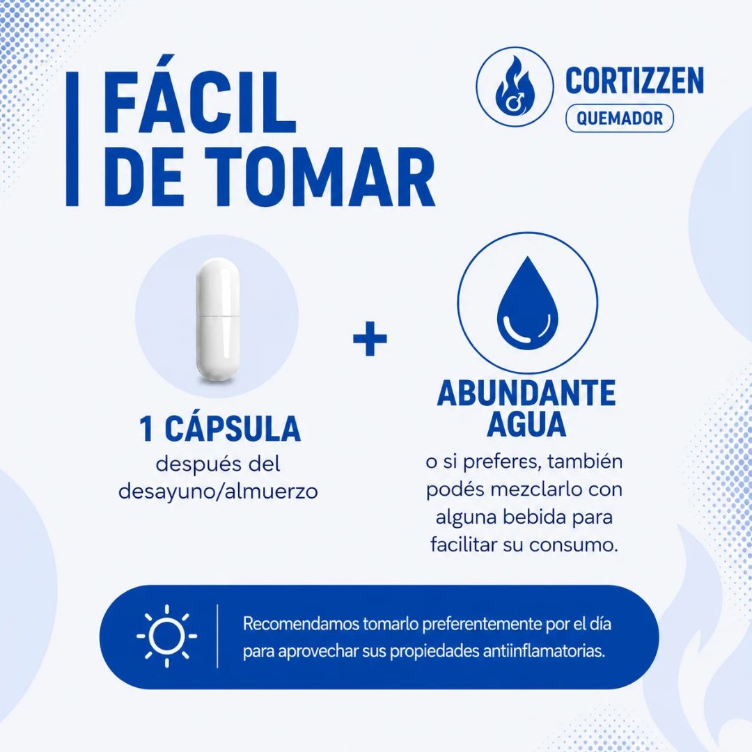 CORTIZZEN Quema Grasas® | Menos panza, más energía, más bienestar diario.