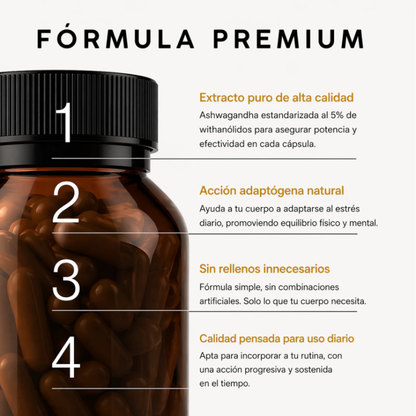 CORTIZZEN | ASHWAGANDHA MAS ENFOQUE, MENOS ESTRÉS Y MAS ENERGÍA