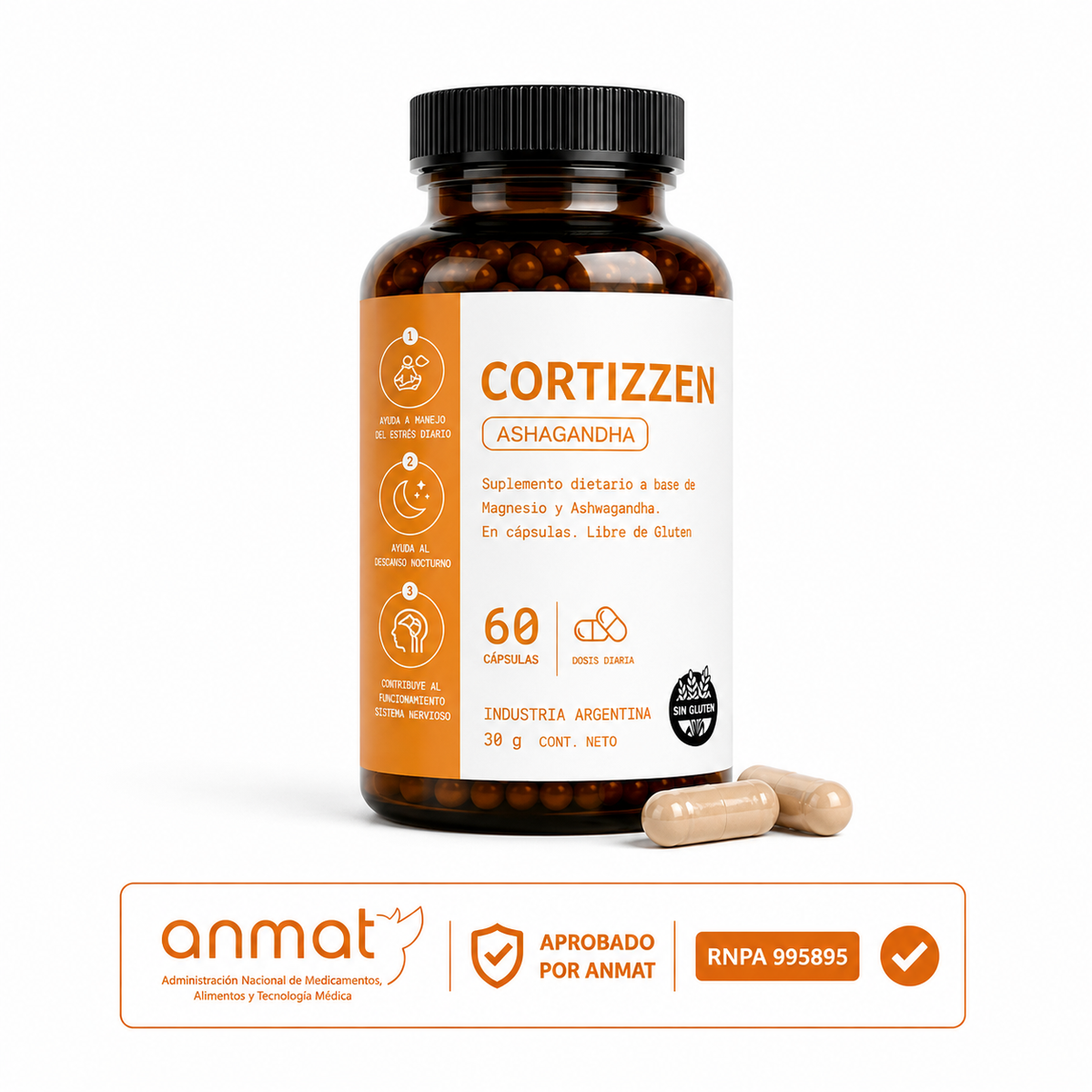 CORTIZZEN | ASHWAGANDHA MAS ENFOQUE, MENOS ESTRÉS Y MAS ENERGÍA